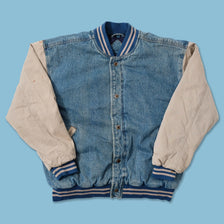 Vitnage Denim Varsity Jacket Medium 