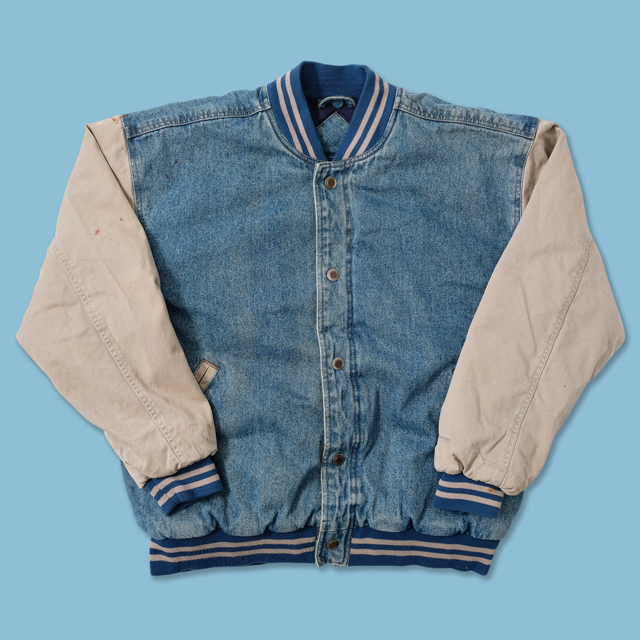 Vitnage Denim Varsity Jacket Medium 