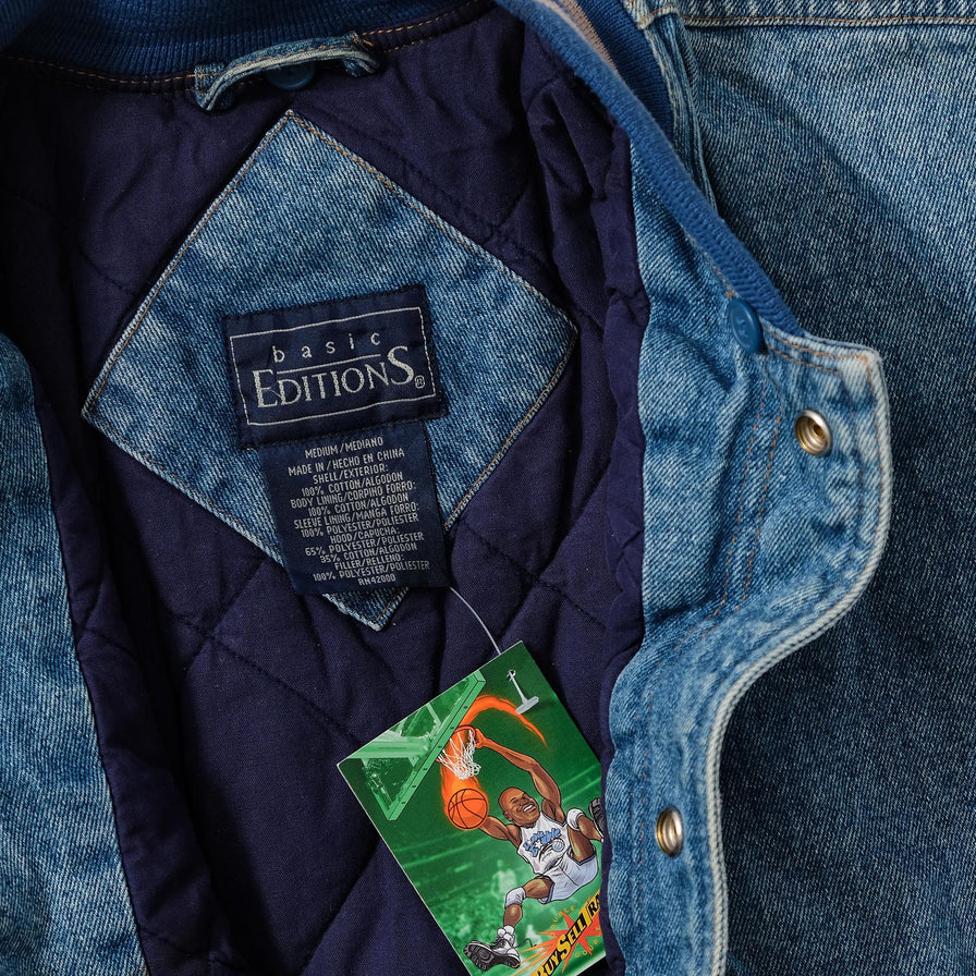 Vitnage Denim Varsity Jacket Medium 