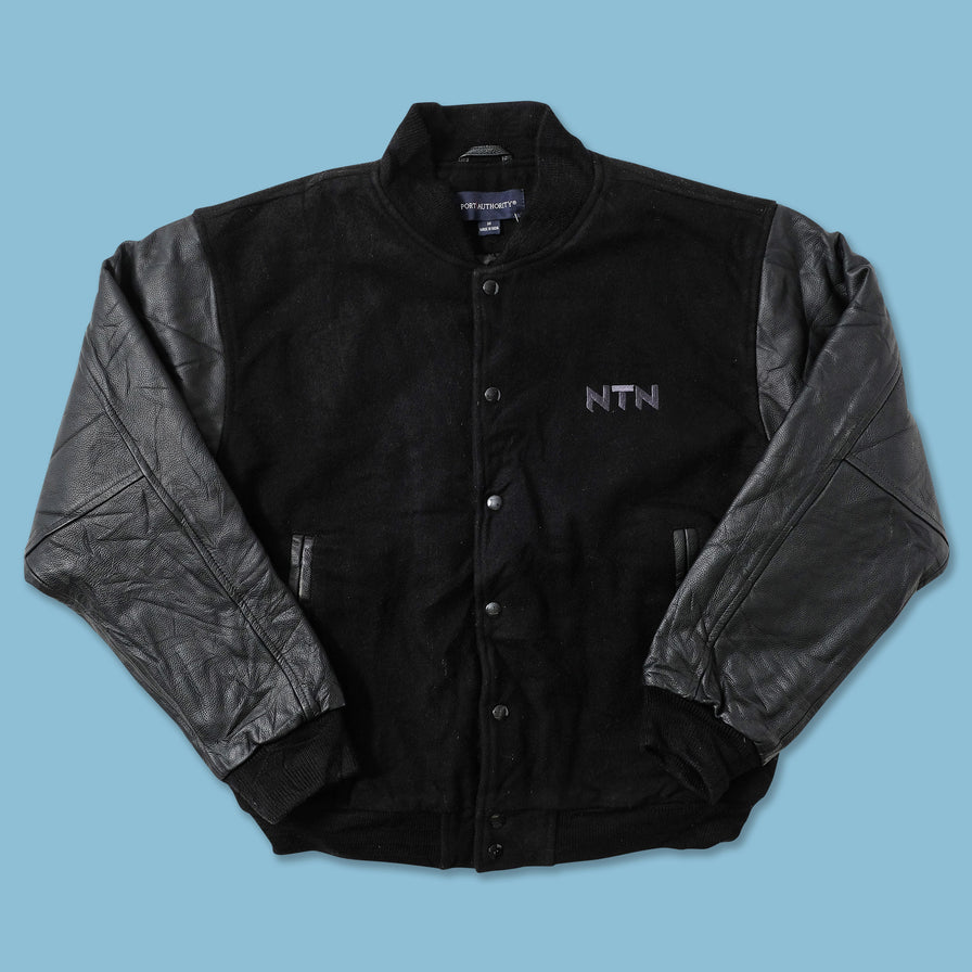 Leather Varsity Jacket Medium 