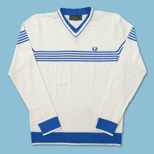 Vintage Fred Perry V-Neck Sweater Small 
