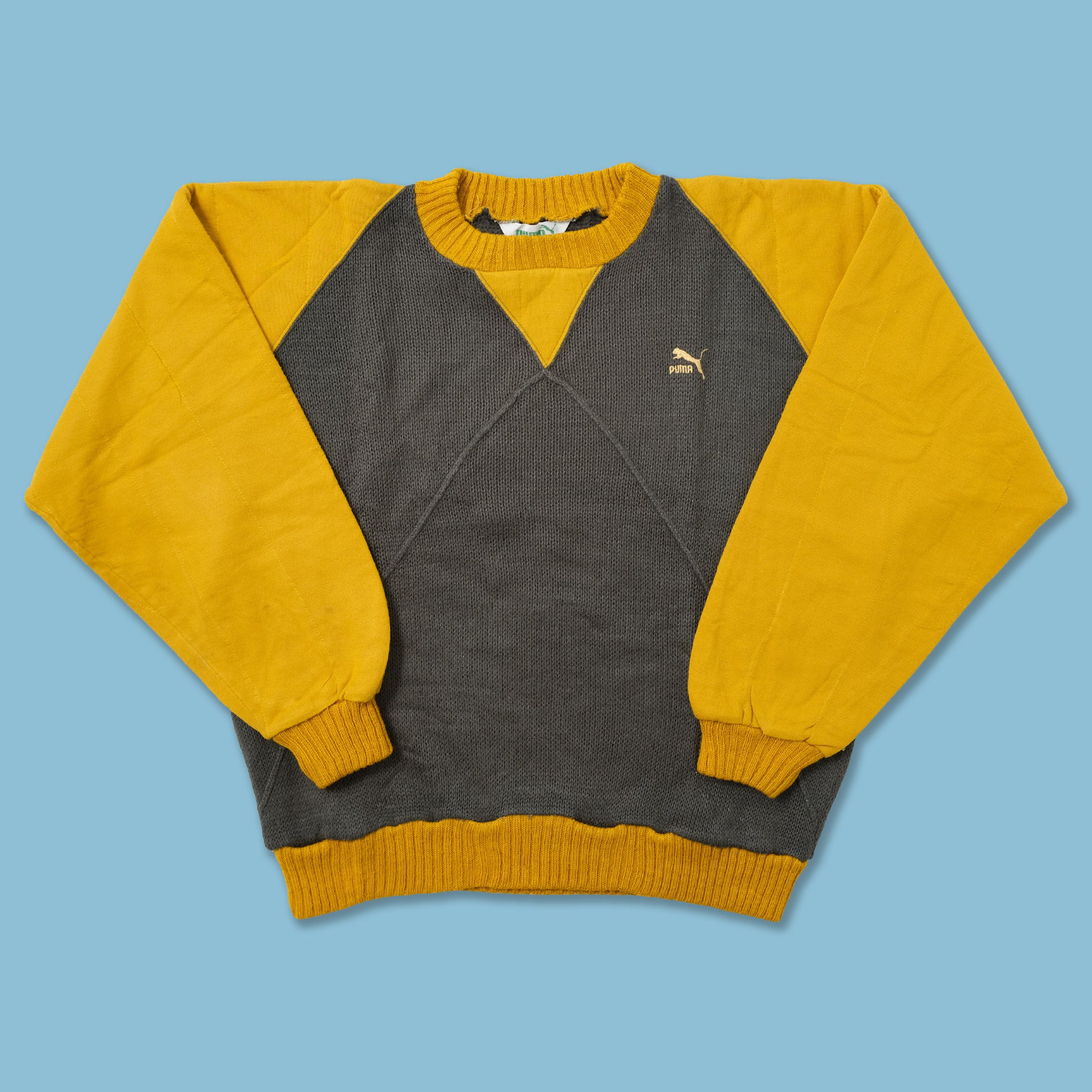 Yellow puma online sweatshirt