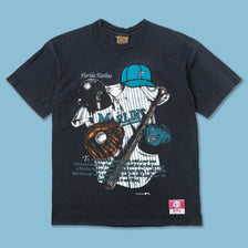 Vintage 1993 Florida Marlins T-Shirt Medium 