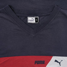 Vintage Puma V-Neck T-Shirt Large 