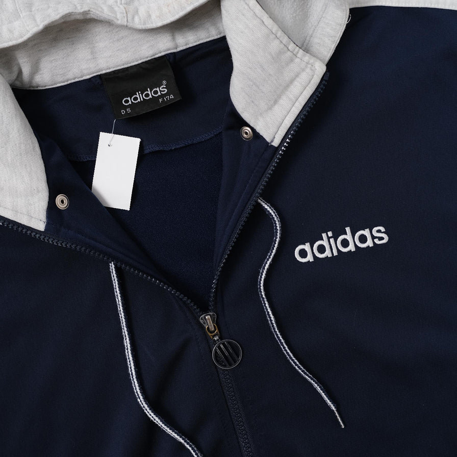 Vintage adidas Hooded Track Jacket Large 