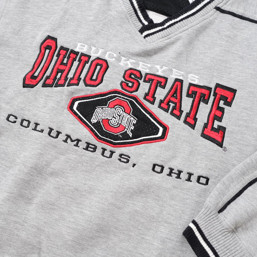 Vintage Ohio State Buckeyes V-Neck Sweater Large 