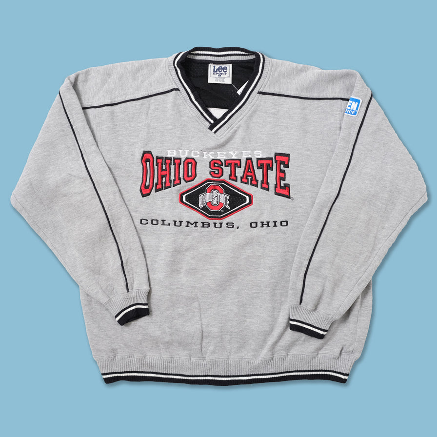 Vintage Ohio State Buckeyes V-Neck Sweater Large 