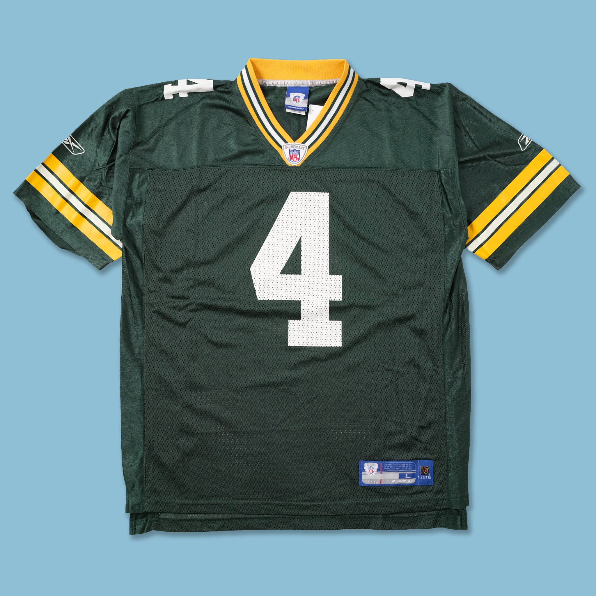 Framed Brett Favre Green Bay Packers Autographed Green Mitchell & Ness  Replica Jersey with HOF 16 Inscription