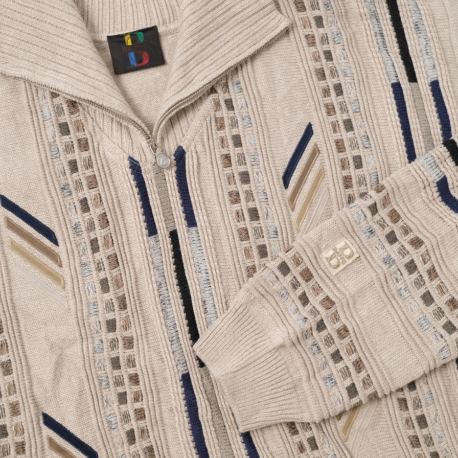 Vintage Coogi Style Q-Zip Sweater XLarge 