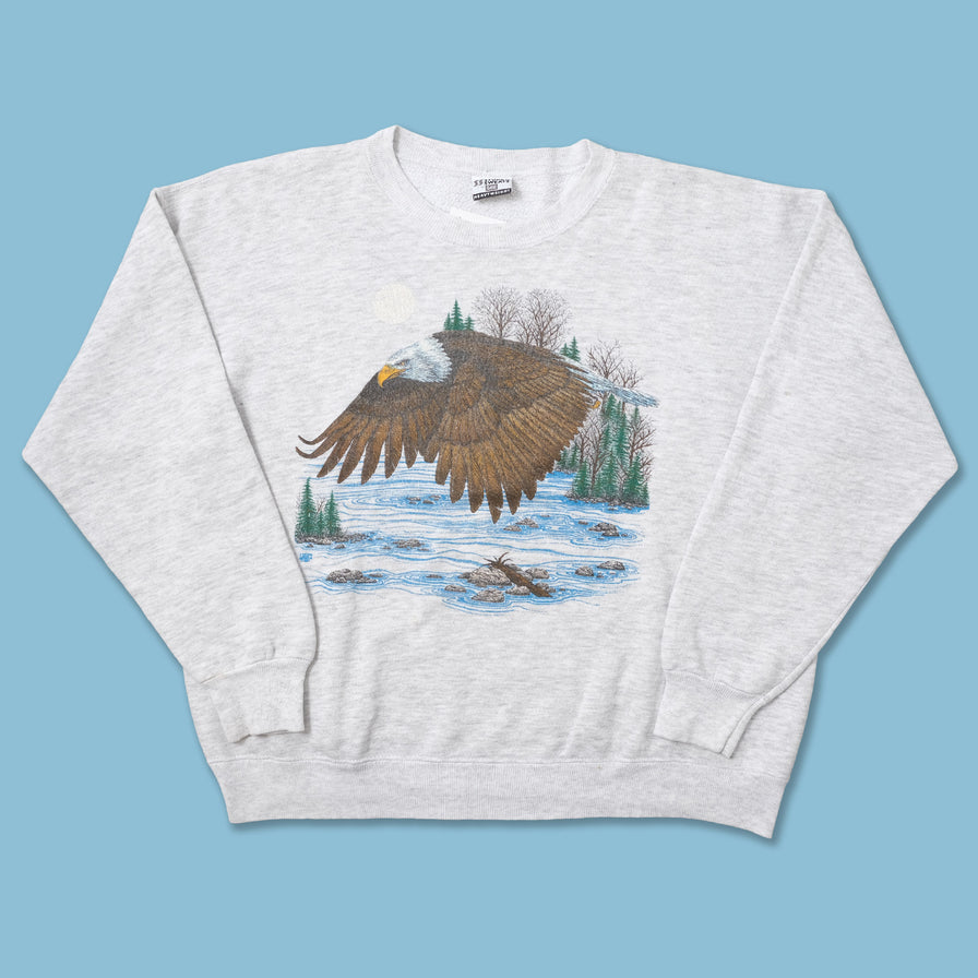 Vintage Bald Eagle Sweater XLarge 