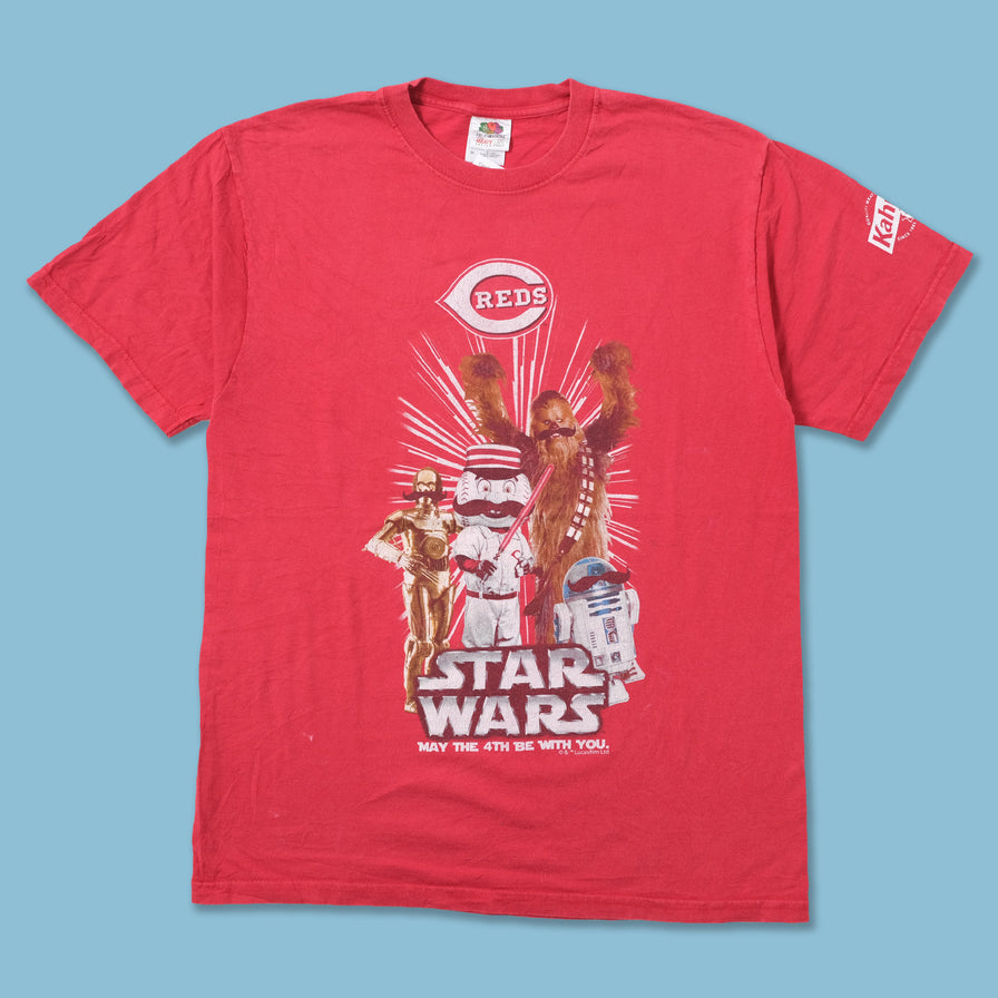Vintage Cincinnati Reds Star Wars T-Shirt Medium 