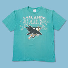 Vintage 1991 San Jose Sharks T-Shirt Medium / Large 
