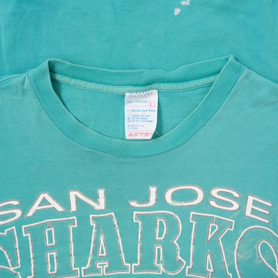 Vintage 1991 San Jose Sharks T-Shirt Medium / Large 