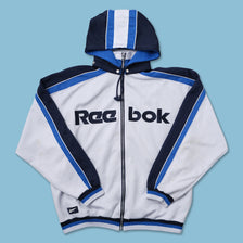 Vintage Reebok Hooded Track Jacket Large 