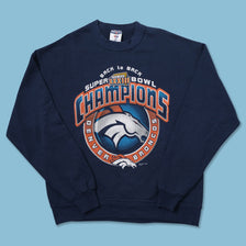 Vintage 1998 Denver Broncos Sweater Large 
