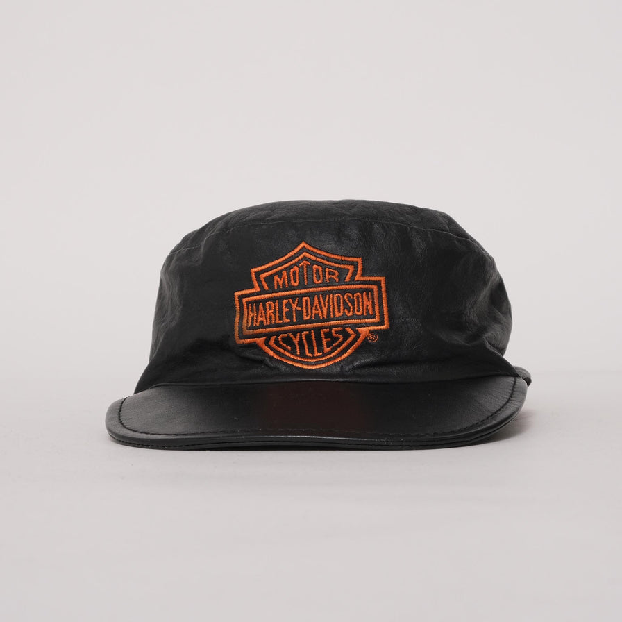 Vintage Harley Davidson Leather Strapback 