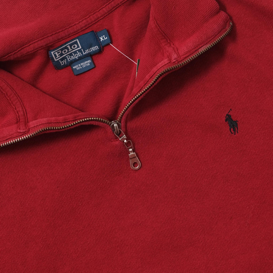 Vintage Polo Ralph Lauren Q-Zip Sweater XLarge 
