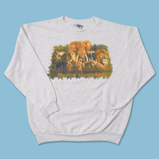 Vintage Busch Gardens Wild Animals Sweater XLarge 