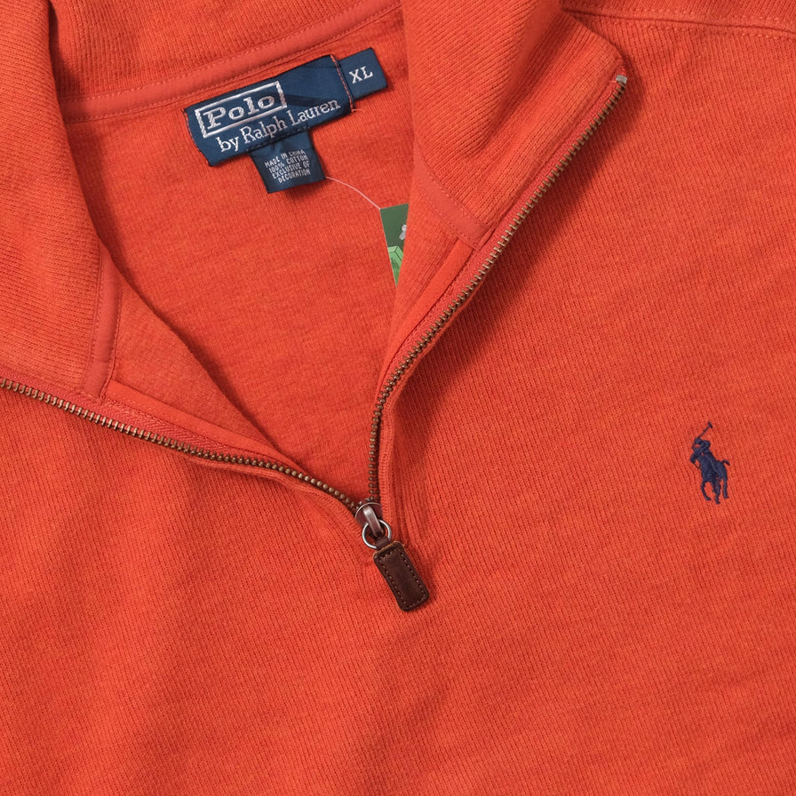 Vintage Polo Ralph Lauren Q-Zip Sweater XLarge 