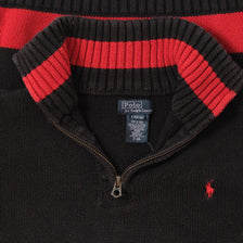 Vintage Polo Ralph Lauren Q-Zip Knit Sweater XSmall 
