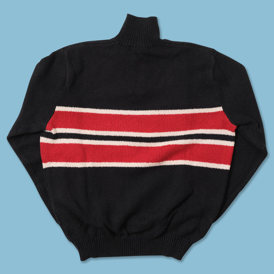 Vintage Polo Ralph Lauren Q-Zip Knit Sweater Medium 