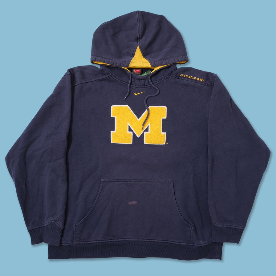 VIntage Nike Michigan Wolverines Hoody Large 