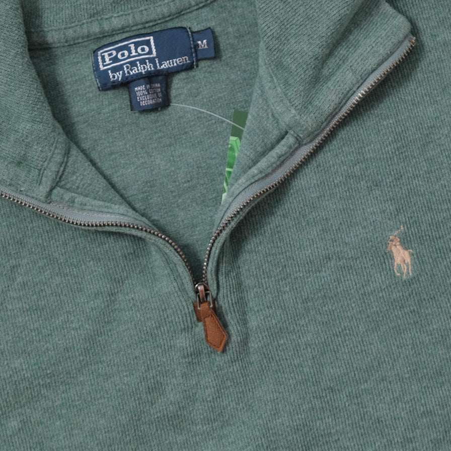 Vintage Polo Ralph Lauren Q-Zip Sweater Medium 