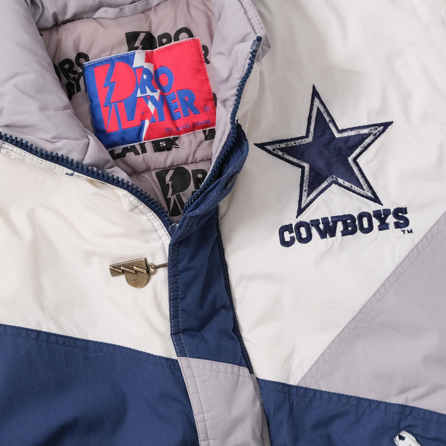 Vintage Women's Pro Player Dallas Cowboys Padded Jacket Medium 