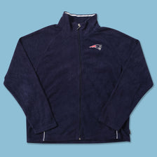 Vintage Reebok New Englans Patriots Fleece Jacket Medium 