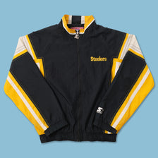 Vintage Starter Pittsburgh Steelers Track Jacket Medium 