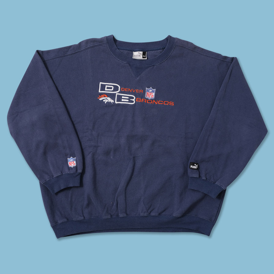 Vintage Puma Denver Broncos Sweater XLarge 