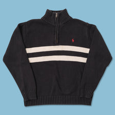 Vintage Women's Polo Ralph Lauren Q-Zip Knit Sweater XSmall 