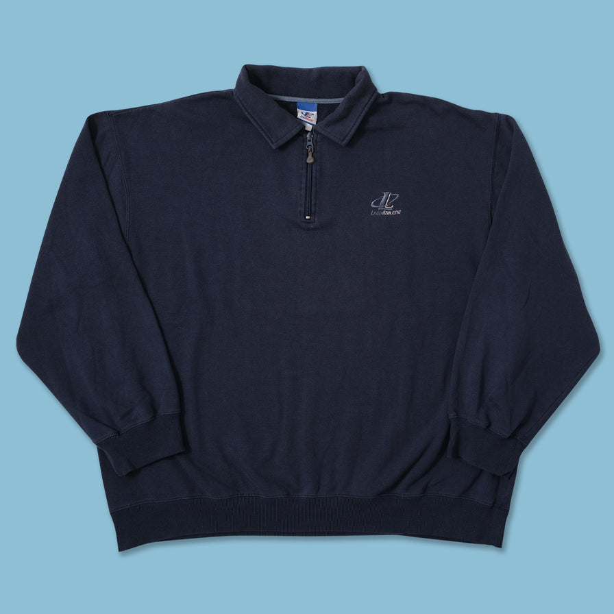 Vintage Logo Athletic Q-Zip Sweater XLarge 