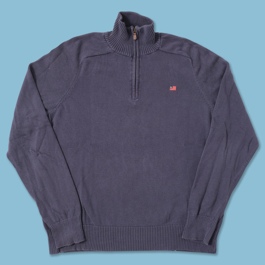 Polo Jeans Q-Zip Knit Sweater Large 