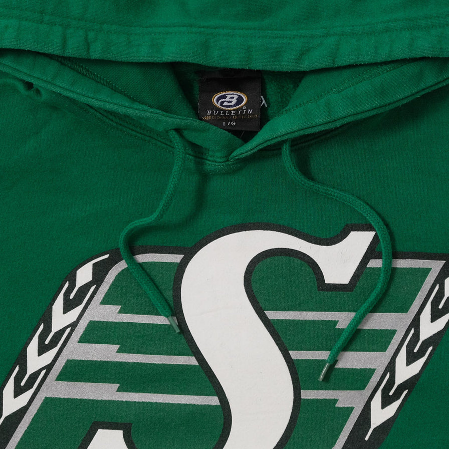 Vintage Saskatchewan Riders Hoody Large 