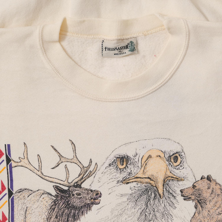 Vintage Trading Post Animal Sweater XLarge 