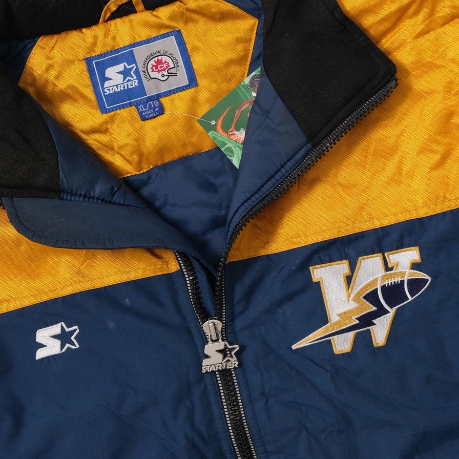Vintage Starter Winnipeg Blue Bombers Jacket XLarge 