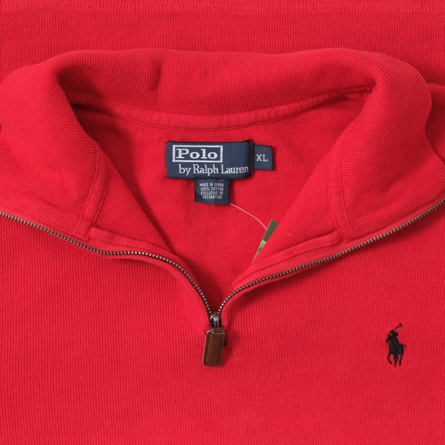Vintage Polo Ralph Lauren Q-Zip Sweater Medium 