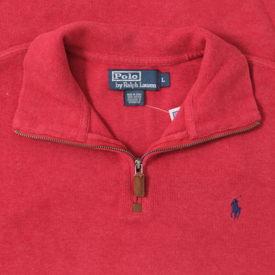 Vintage Polo Ralph Lauren Q-Zip Sweater Large 