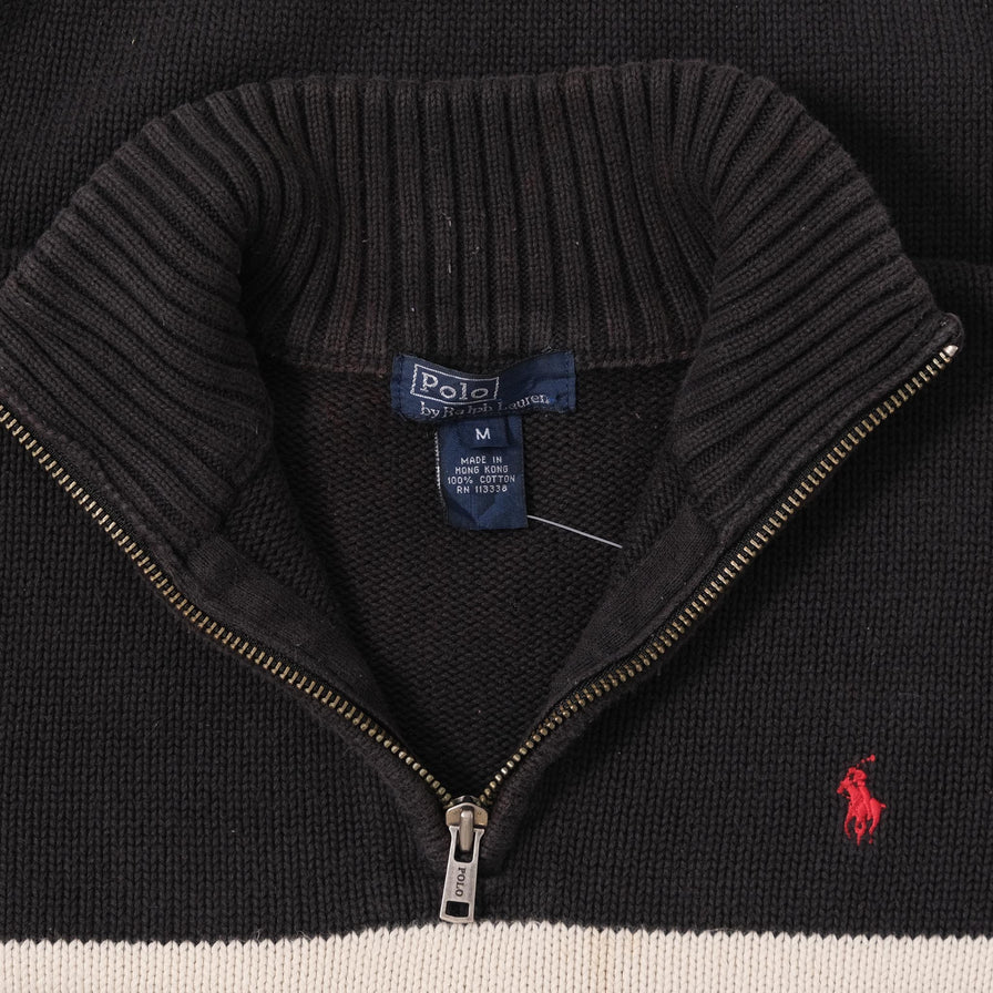 Vintage Women's Polo Ralph Lauren Q-Zip Knit Sweater XSmall 