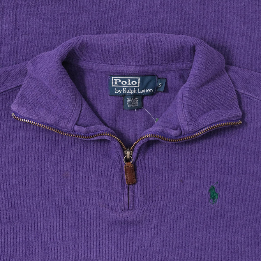 Vintag Polo Ralph Lauren Q-Zip Sweater Small 