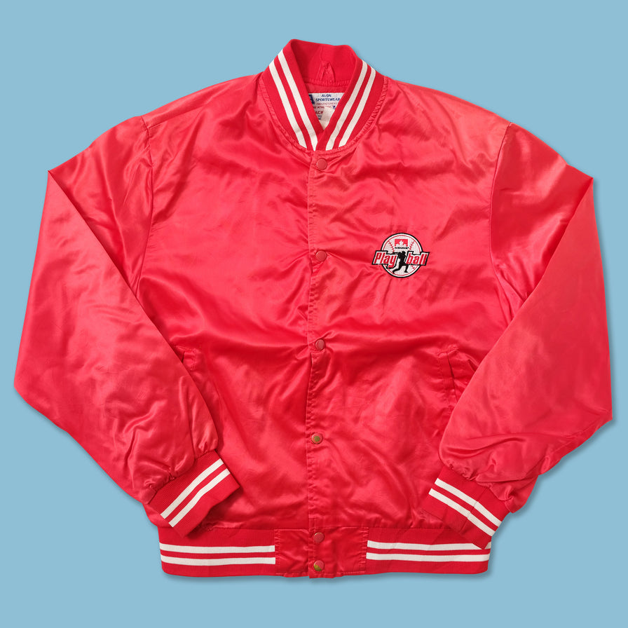 Vintage Satin Varsity Jacket XLarge 