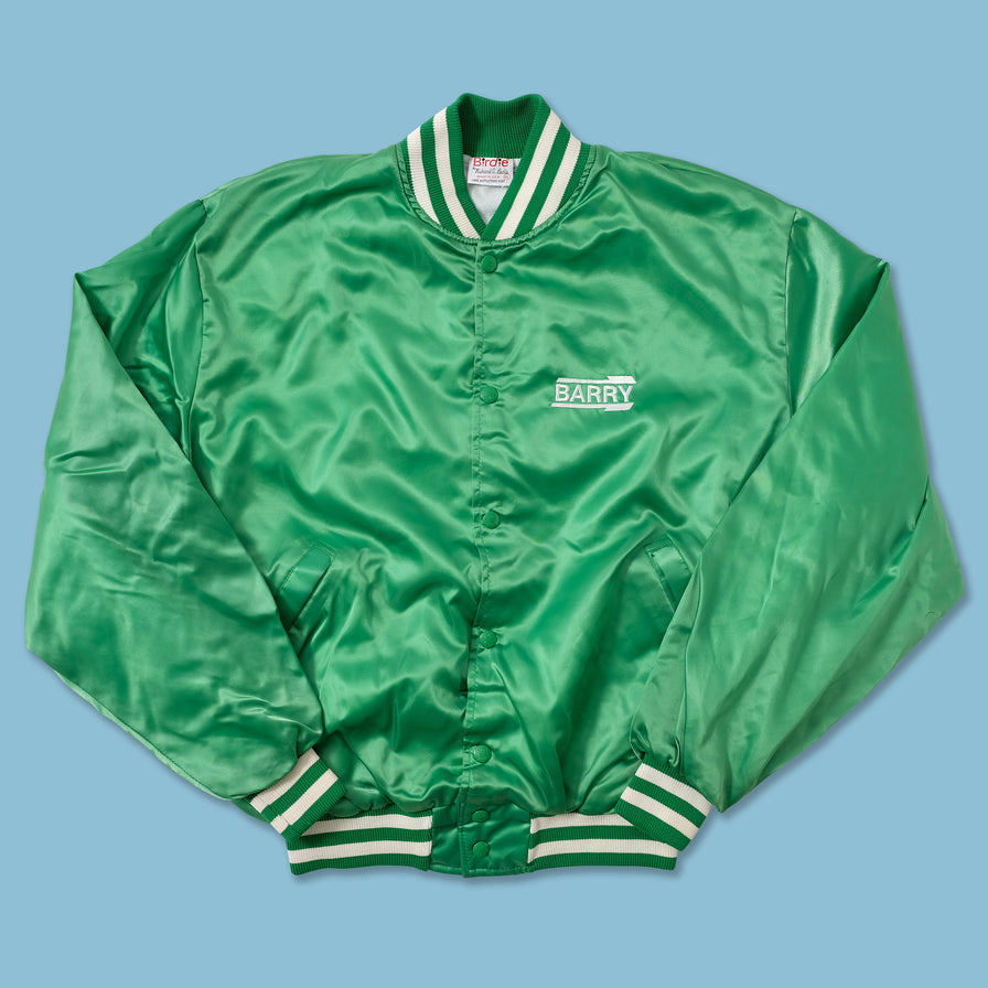 Vintage Satin Varsity Jacket Large 