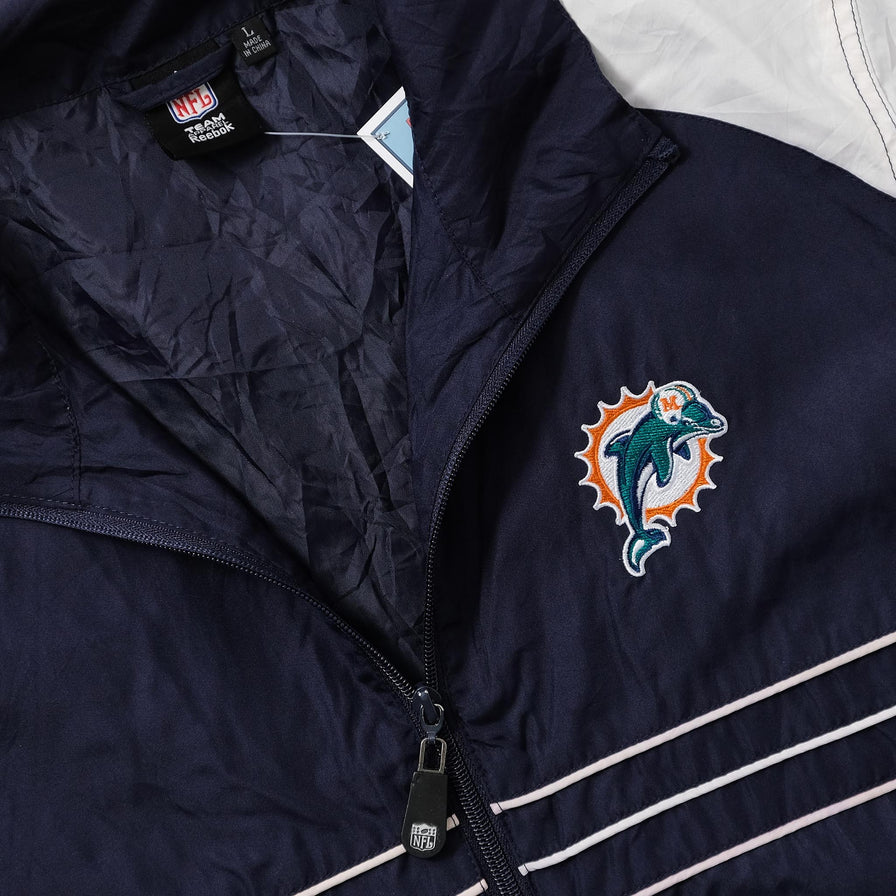 Vintage Miami Dolphins Track Jacket Large 