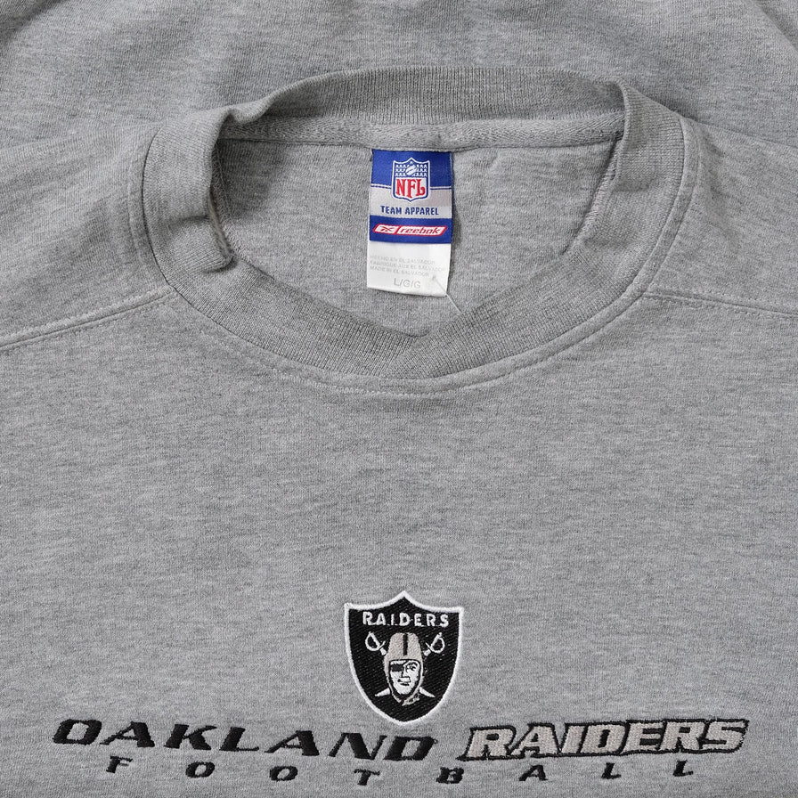 Vintage Reebok Oakland Raiders Sweater Large 