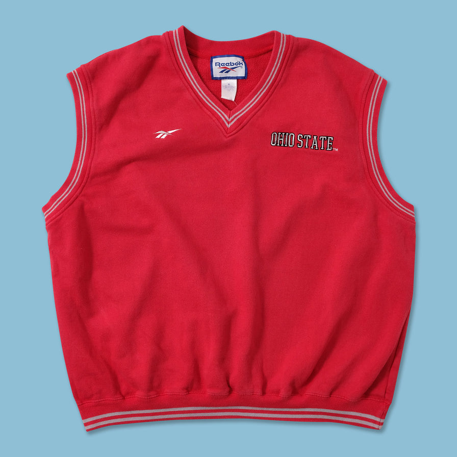 Vintage Reebok Ohio State Sweater Vest XLarge 