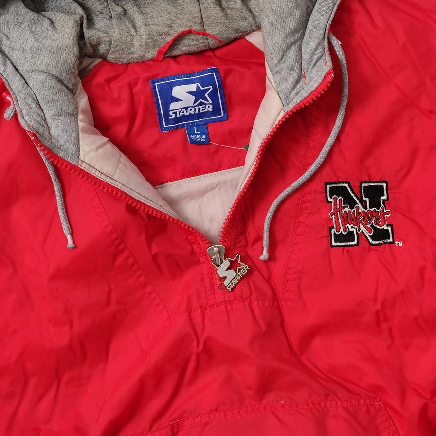 Vintage Starter Nebraska Padded Windbreaker Large 