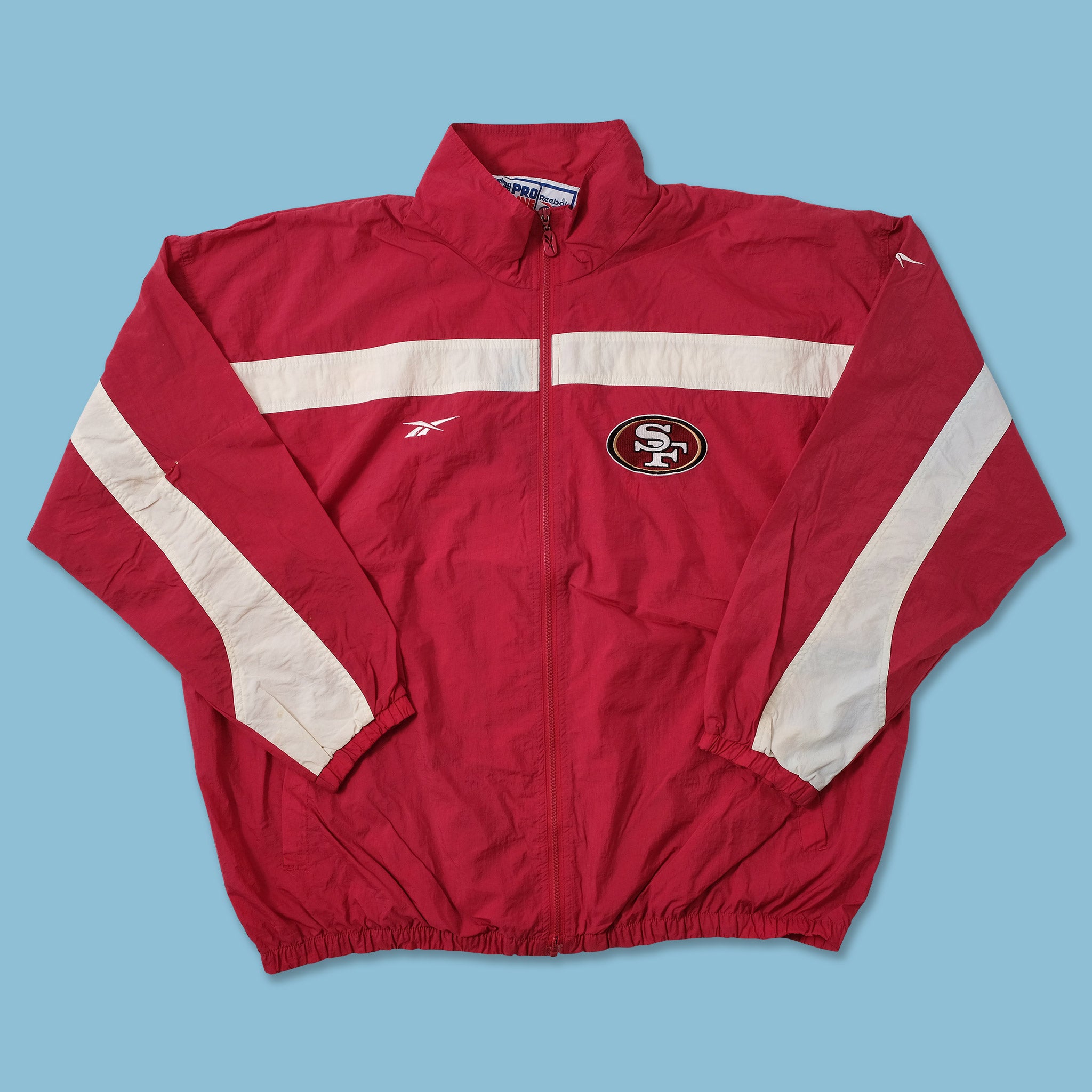 VINTAGE REEBOK 49ers SPRAY JACKET (XXL)– Vintage Marketplace