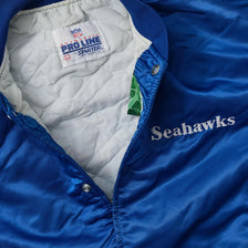 Vintage Starter Seattle Seahawks Satin Bomber Jacket Medium 