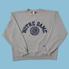Vintage Champion Notre Dame University Sweater Large 